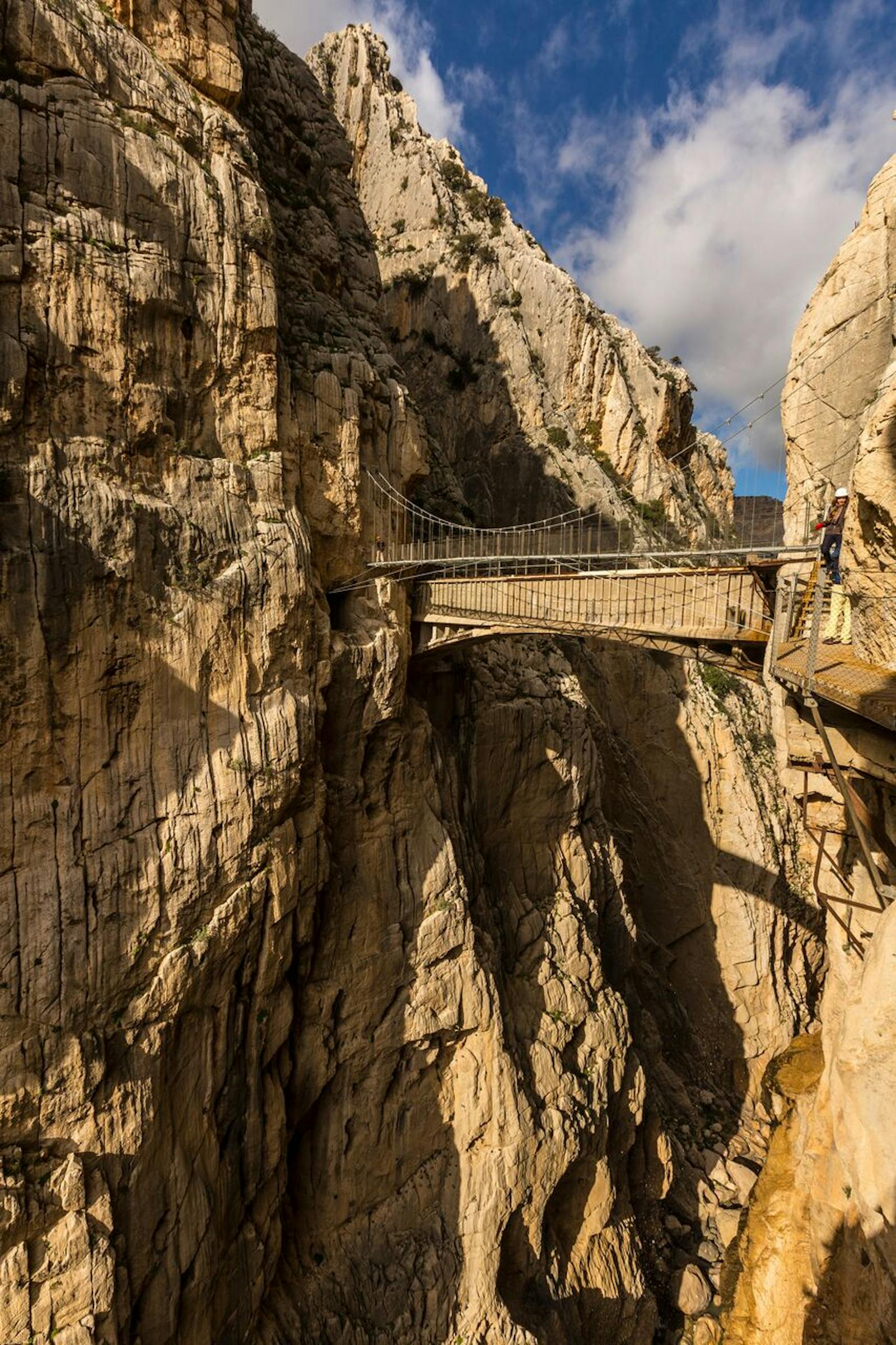 Caminito del Rey viewed from below