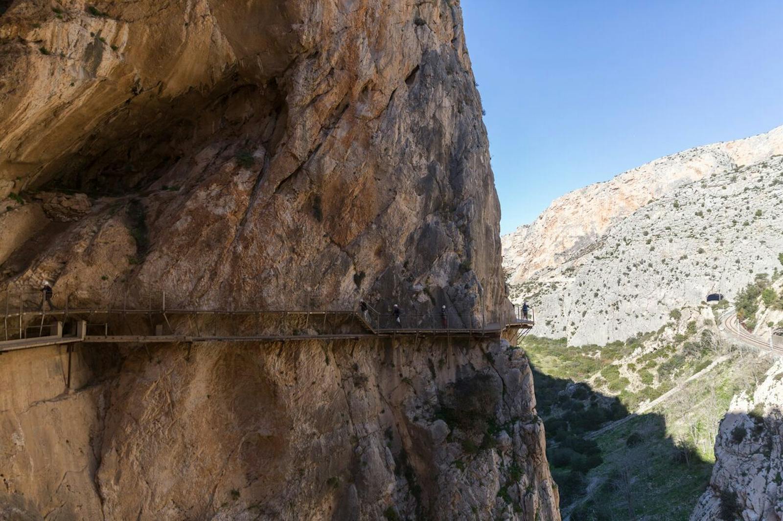 Utsikt ner mot Caminito del Rey