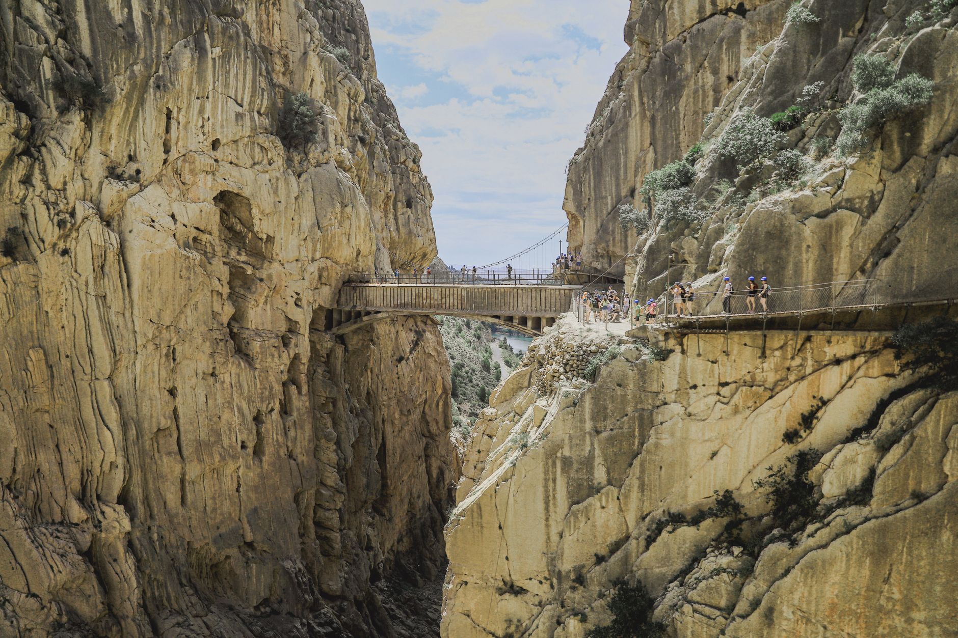 Utsikt ner mot Caminito del Rey